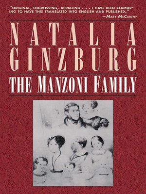 cover image of The Manzoni Family: a Novel